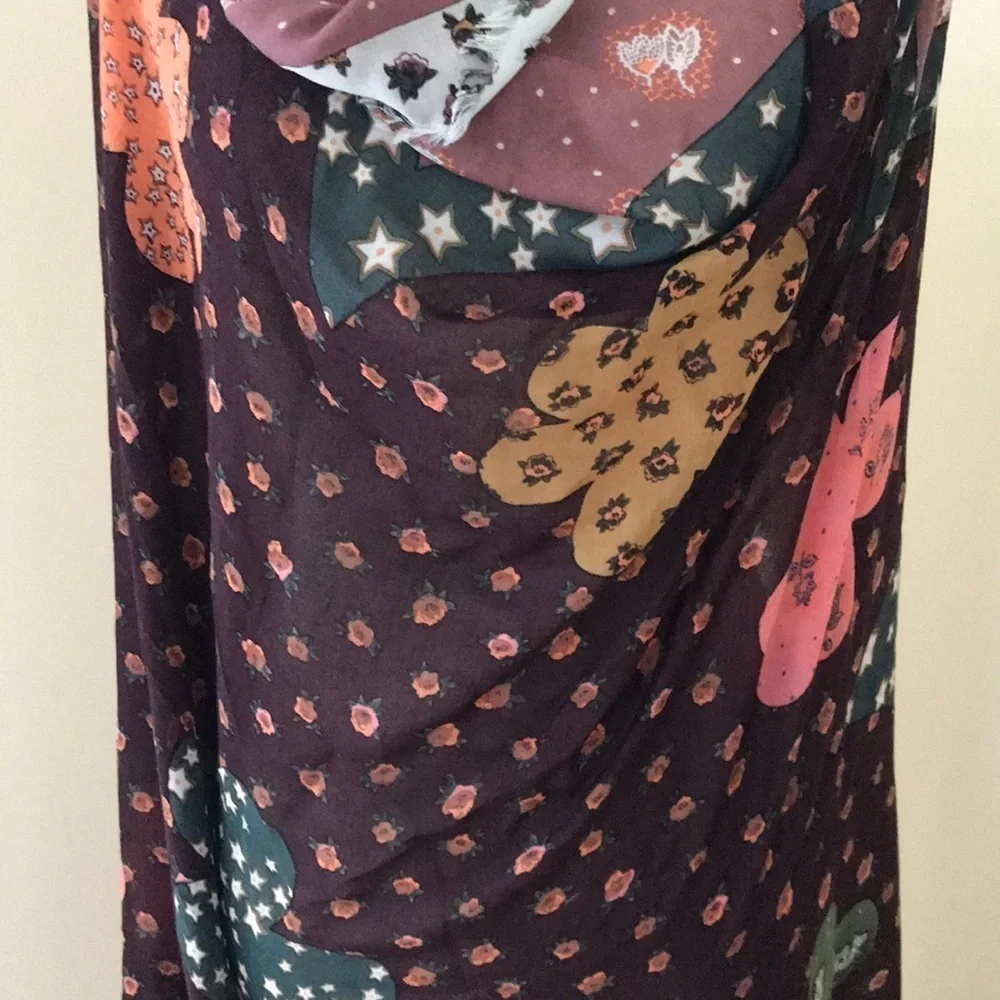 NWT! COACH dusty rose desert flower printed scarf